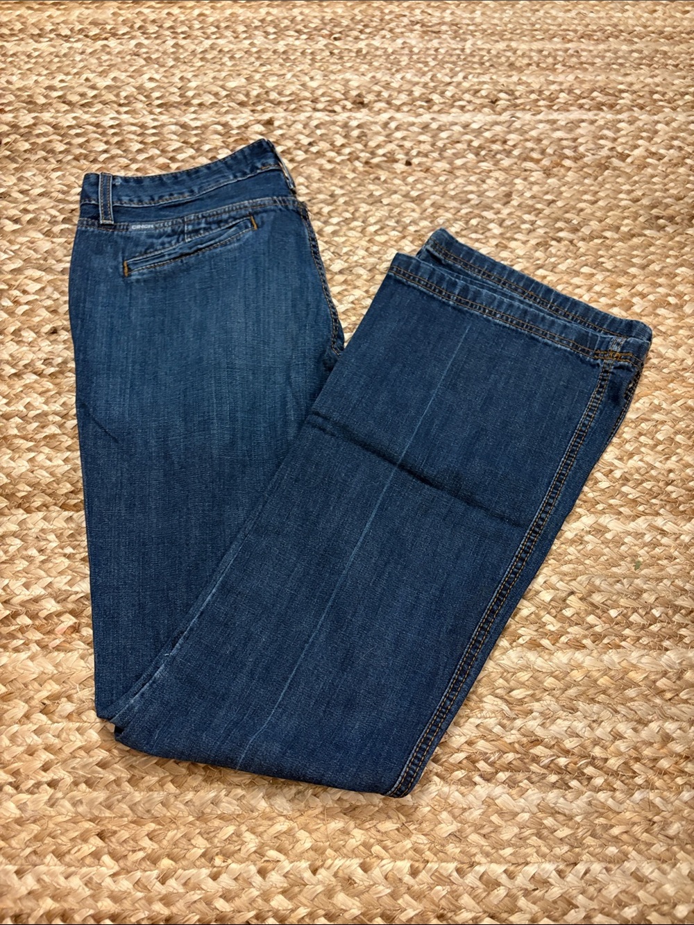 Cinch Dark Blue Wide-Leg Jeans